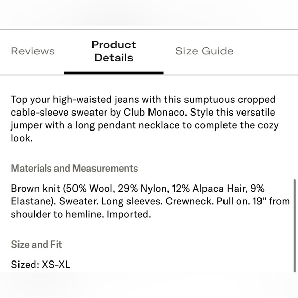 Club Monaco Women's Sweater - Picture 6 of 6